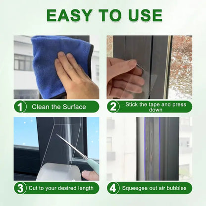 Waterproof Window Seal Tape 🪟 – Removable Draft & Leak Protection