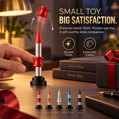 🚀🌌Pop & Land Kinetic Desk Toy | 🎯 Press, Launch & Land Challenge