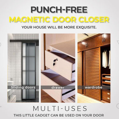 🚪🧲 No-Drill Magnetic Door Closer – Easy Self-Closing Upgrade Without Wall Damage