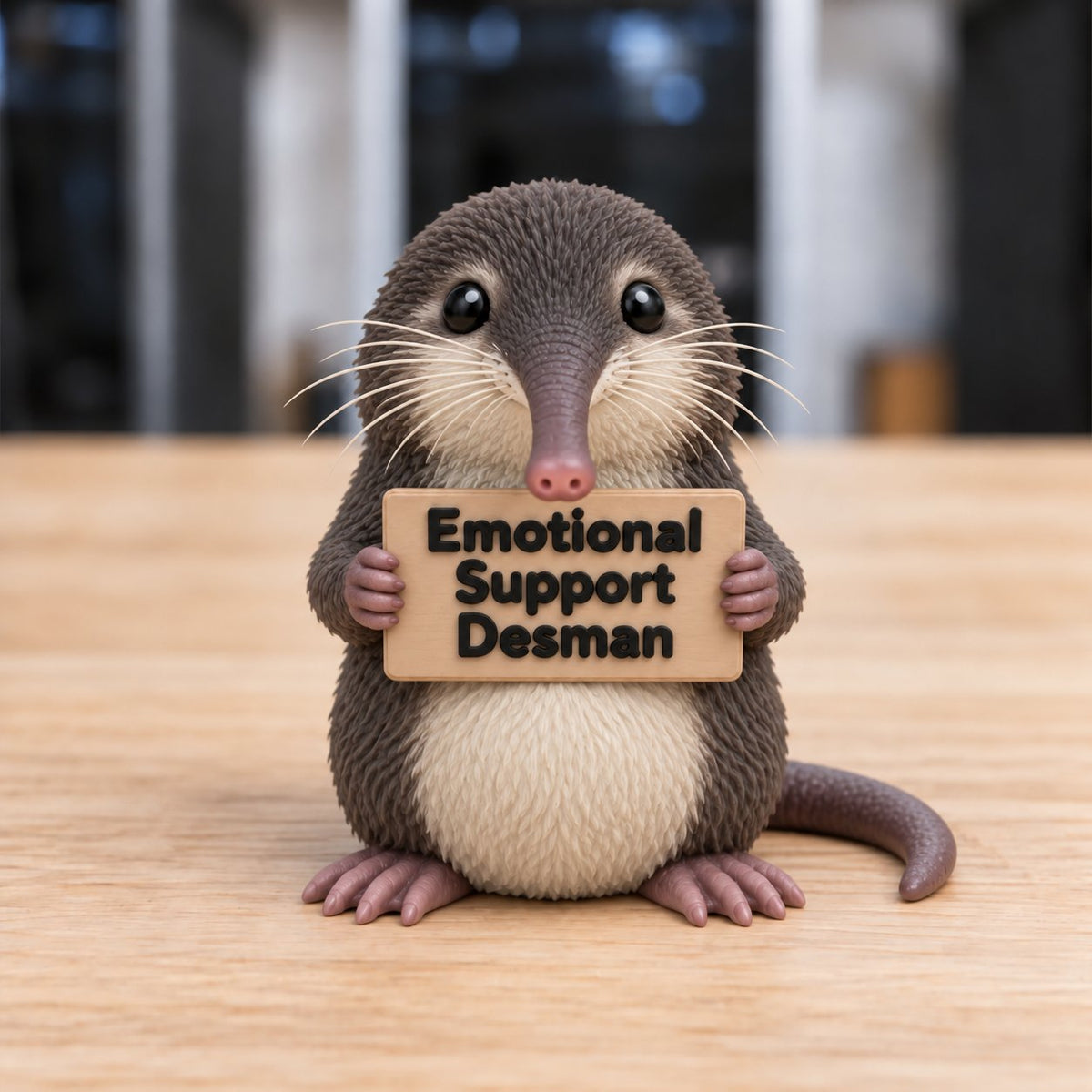 ✨❤️Emotional Support Animal Desk Figurine: Cute Resin Office Decor