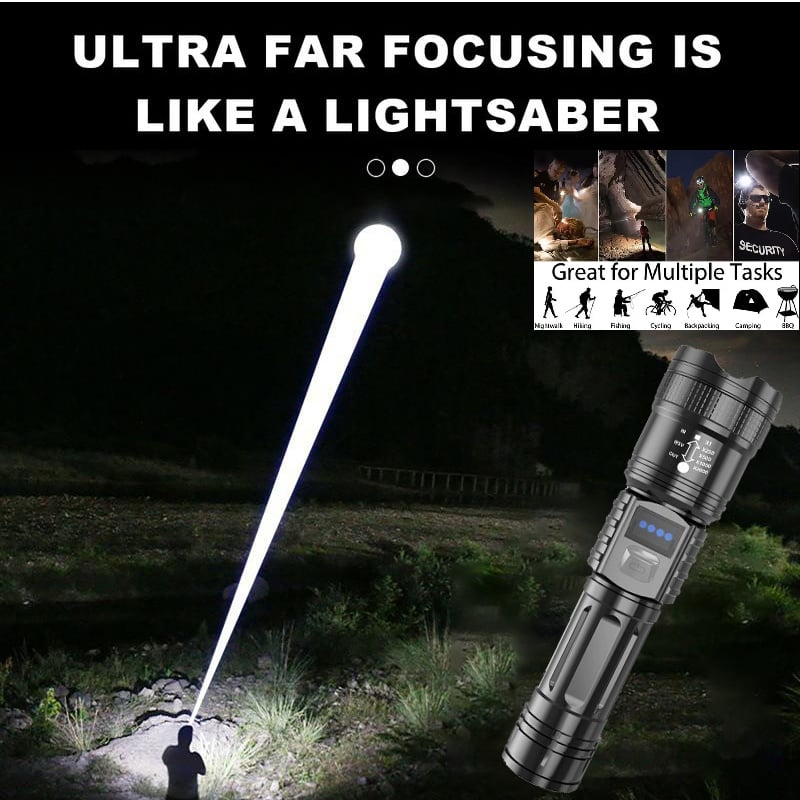 ❤️❤️❤️Top-Quality Rechargeable Flashlight with Adjustable Zoom – Your Satisfaction Is Assured.