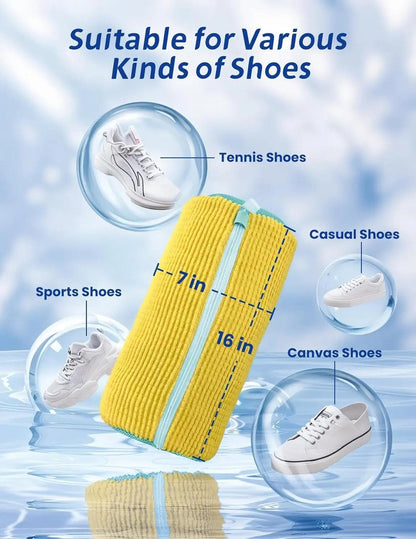 👟🧺 Shoe Washing Bag – Machine-Wash Footwear with Less Scuffing & Tangling
