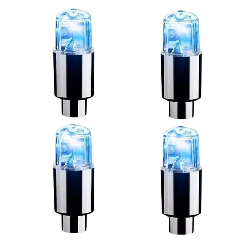 🚗💡 Waterproof LED Tire Valve Cap Lights – Light Up Your Wheels After Dark