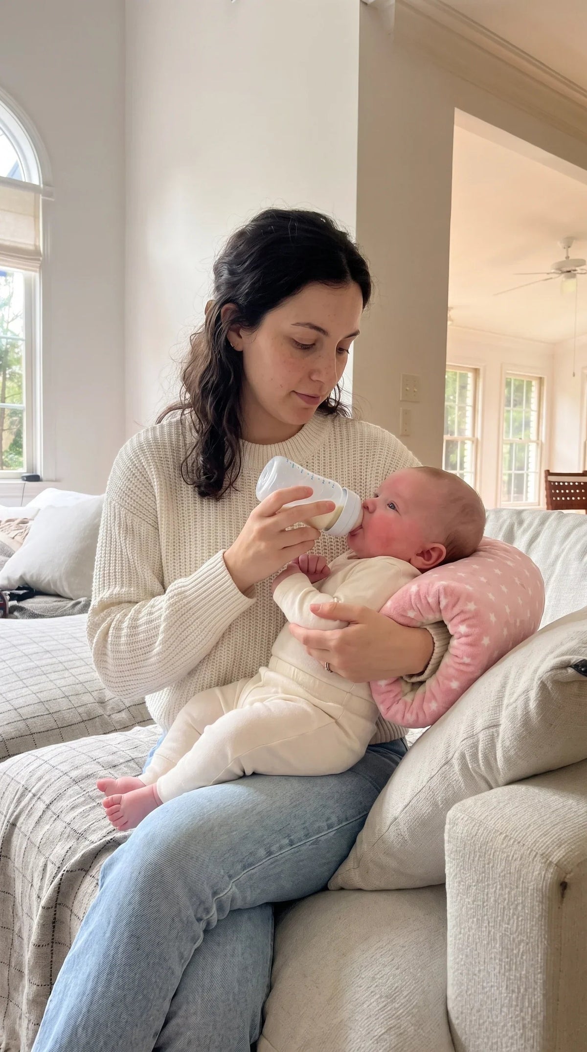 Plush Arm Nursing Pillow 🍼 – Soft Forearm Support for Feeding