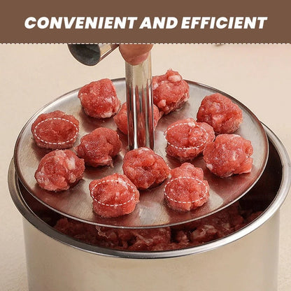 🥳HOT SALE🥳💞10K+ SOLD! Meatball Mould – 304 steel, 6/12 holes & ergonomic. Perfect balls every time – grab yours! ✅