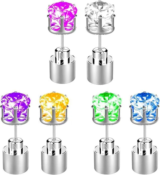 ✨ Glow Bright with LED Stud Earrings in Crisp White 🤍