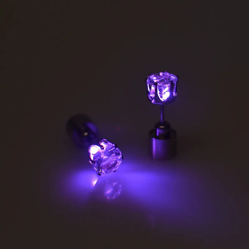✨ Glow Bright with LED Stud Earrings in Crisp White 🤍