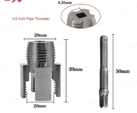 1/2" Pipe Threading Tool 🔧 – Handy Plumbing Thread Repair