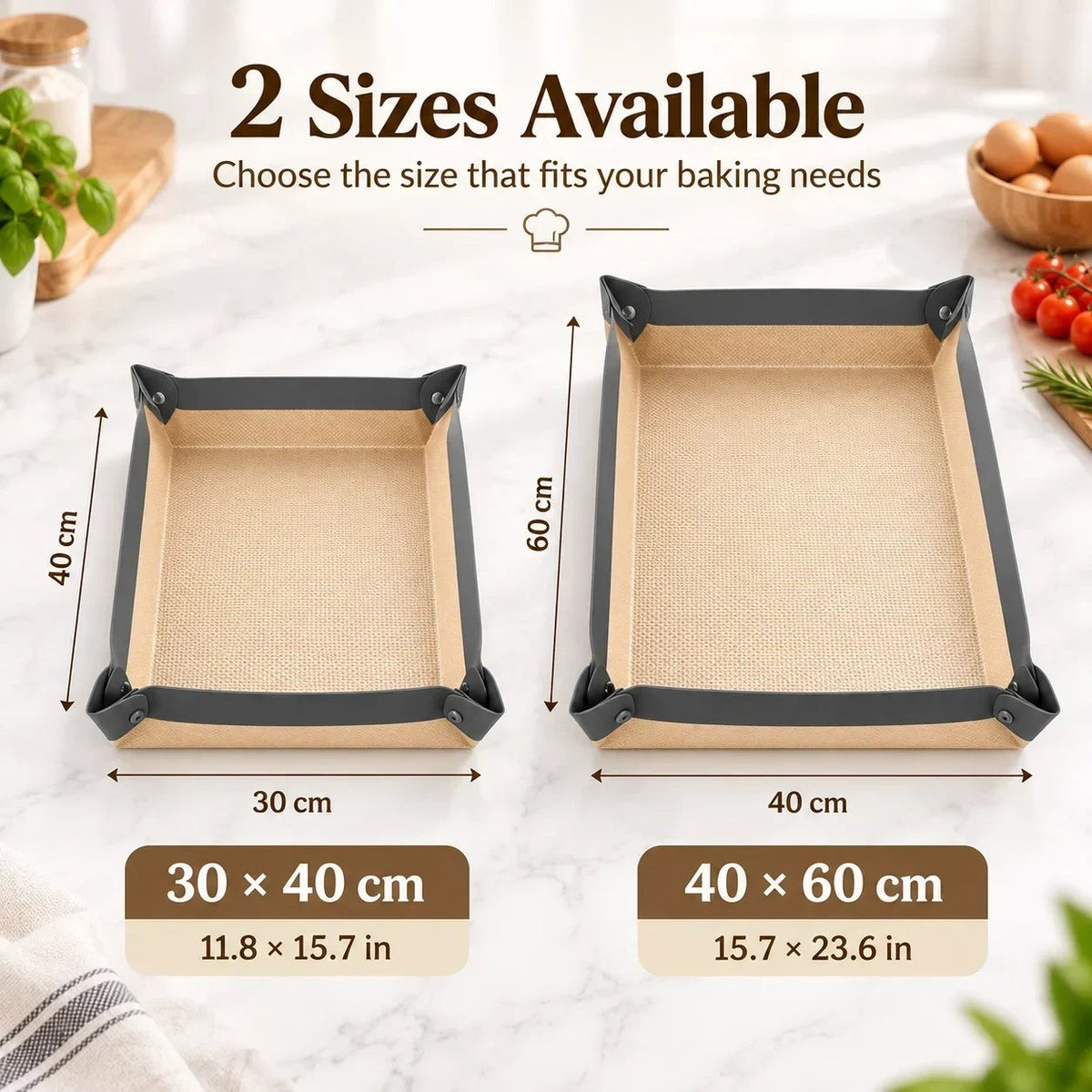 Foldable Silicone Baking Mat 🍪 – 30×40cm Nonstick Tray in Black