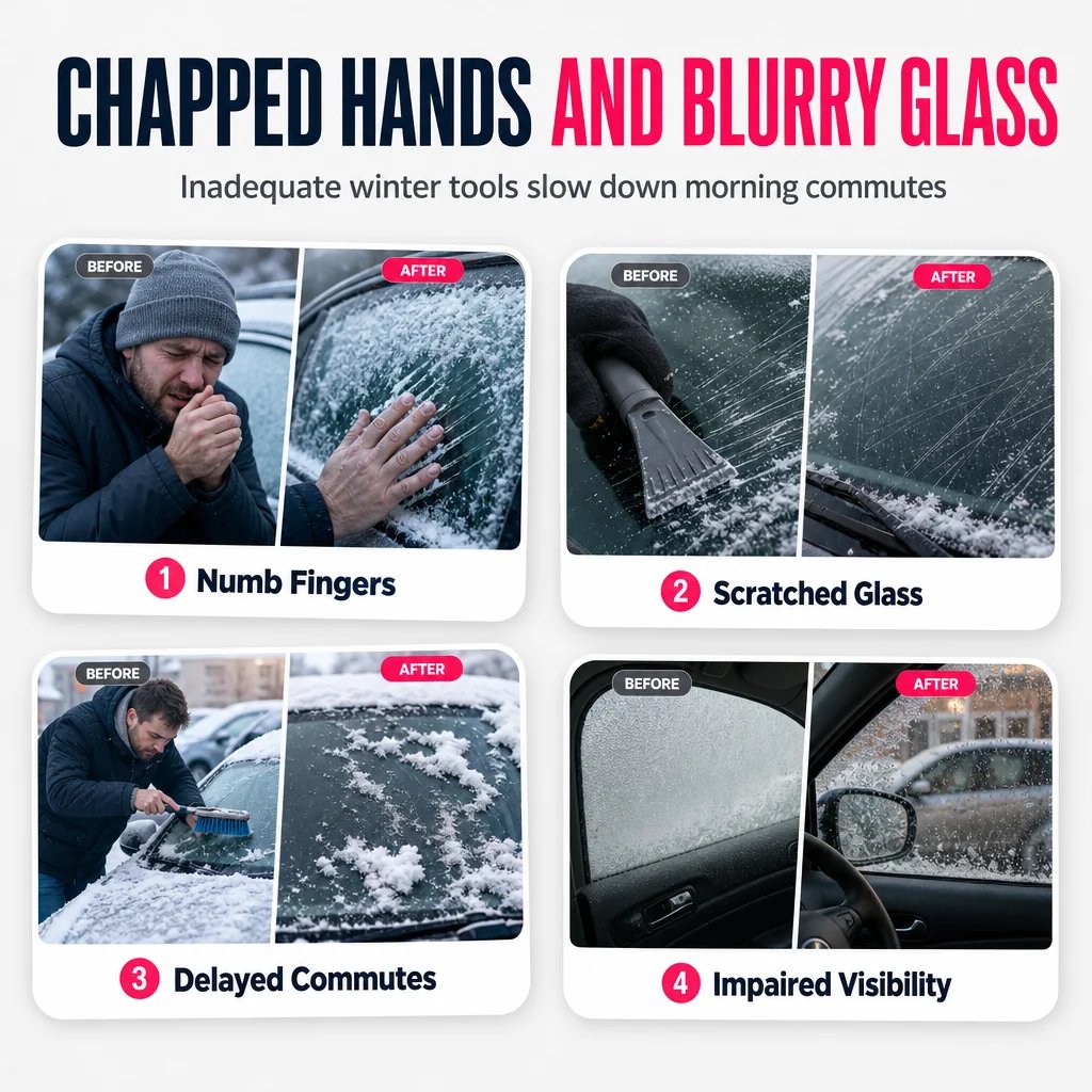 🎉💯Portable Car Snow Remover and Clearing Tool