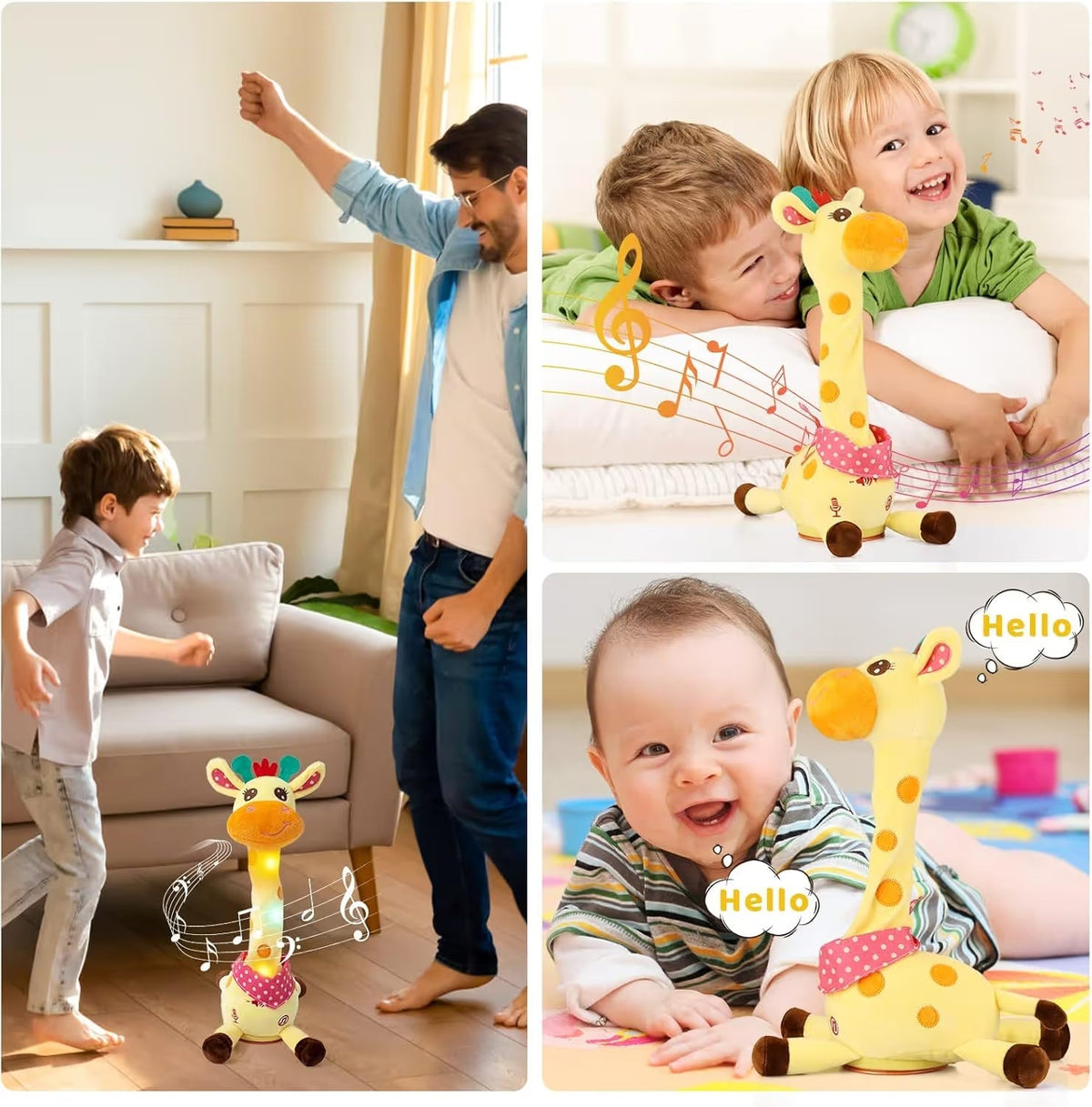 ⚡ Selling Fast! Interactive Musical Giraffe Toy 🦒 Dances, Sings & Mimics Your Voice 🎵🗣️