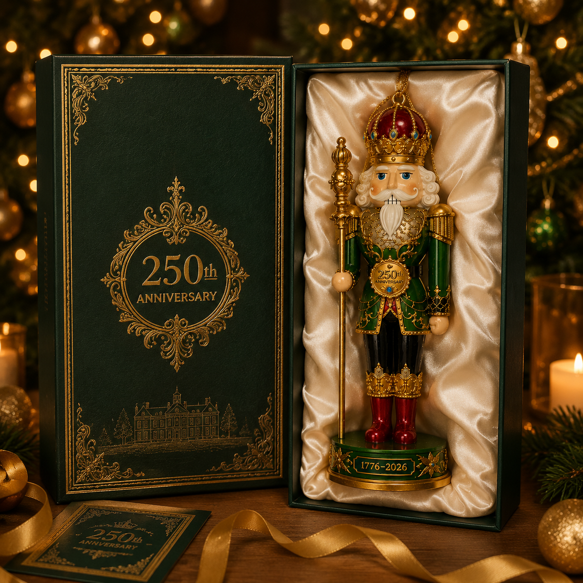 ✨2026 America 250th Anniversary Emerald Nutcracker King Ornament