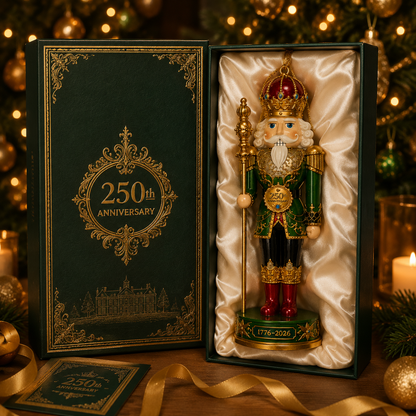 ✨2026 America 250th Anniversary Emerald Nutcracker King Ornament