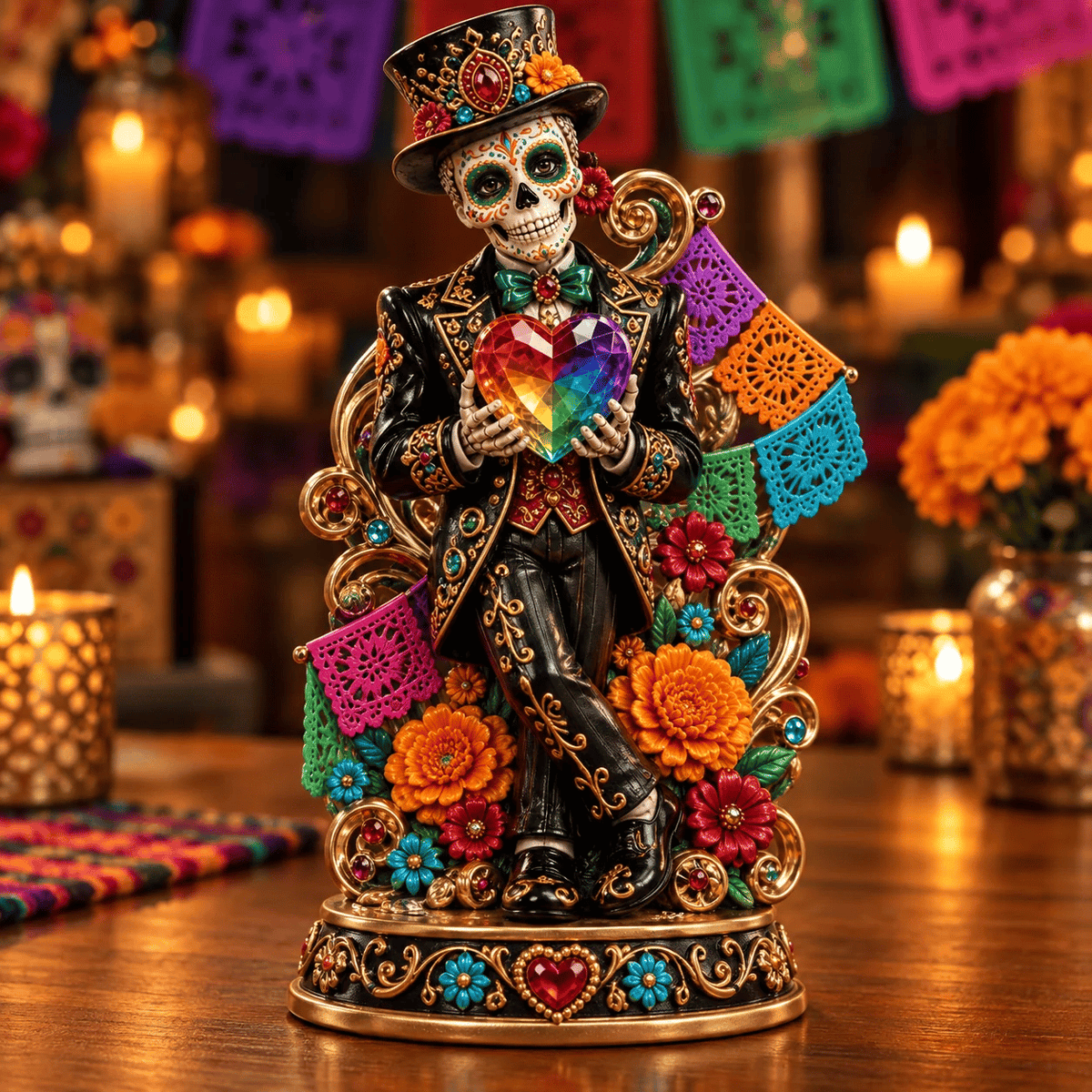 💀 Eternal Dance Skeleton Couple Figurine