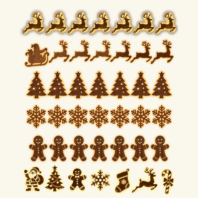 LED Reindeer Wall Decorations - Festive Christmas Lighting