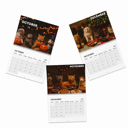 😼🍻 Drunk Cats 2027 Calendar – 12 Months of Feline Chaos & Bad Decisions