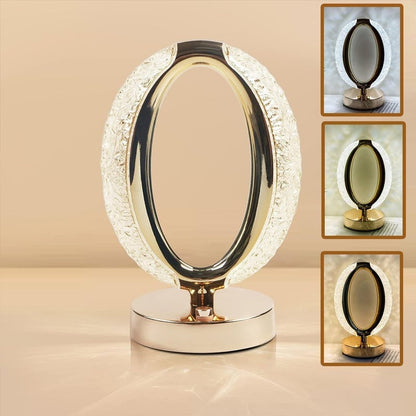 ✨ Crystal Glow Bedside Lamp – Elegant Nightstand Lighting for Cozy Spaces