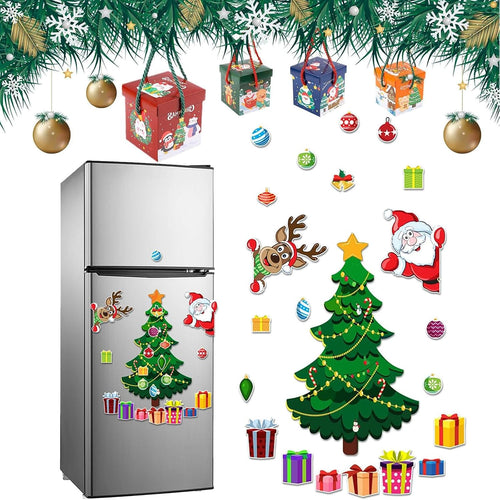 🎄 Build-Your-Own Magnetic Christmas Tree – Festive DIY Fridge Decorating Kit