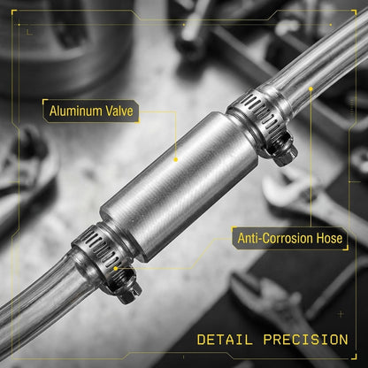 Car & Motorcycle Brake Bleeder Kit 🔧 – Aluminum Alloy Hose Tool Set