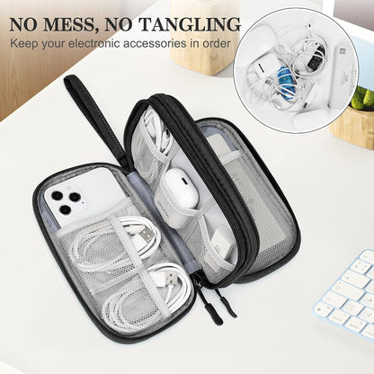 Compact Travel Tech Organizer Pouch for Cables, Chargers and Accessories 🔌✈️
