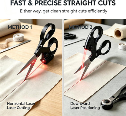 ✂️ Laser-Guided Fabric Scissors for Smooth, Precise Cutting
