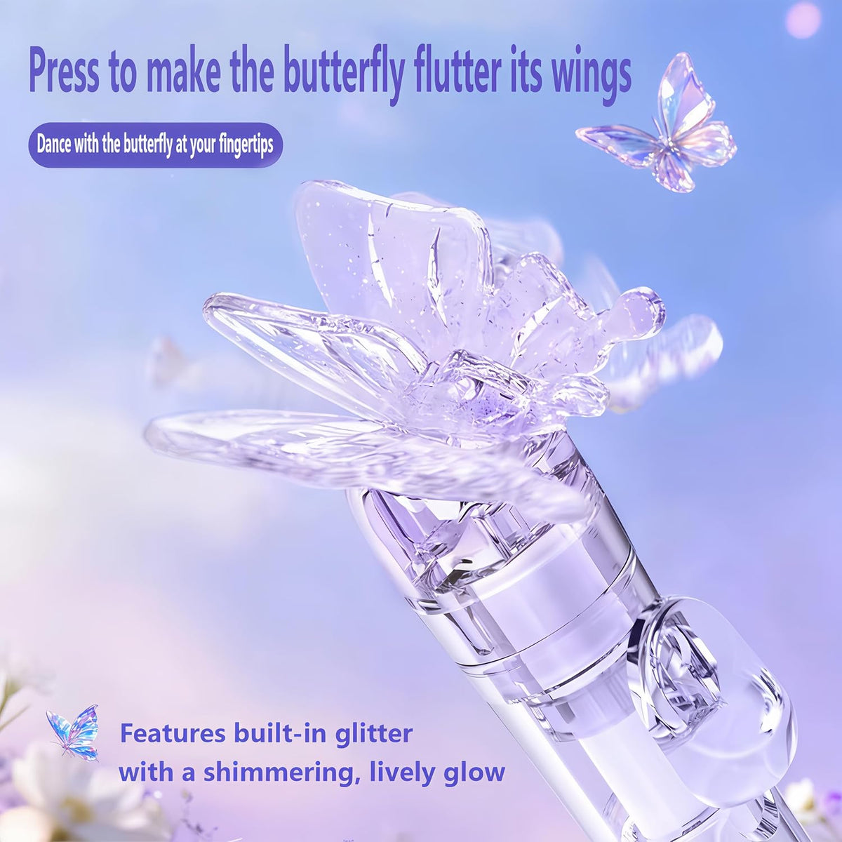 🦋 Butterfly Retractable Gel Pen – 0.5mm Smooth Black Ink | Single or 5-Color Set