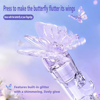 🦋 Butterfly Retractable Gel Pen – 0.5mm Smooth Black Ink | Single or 5-Color Set