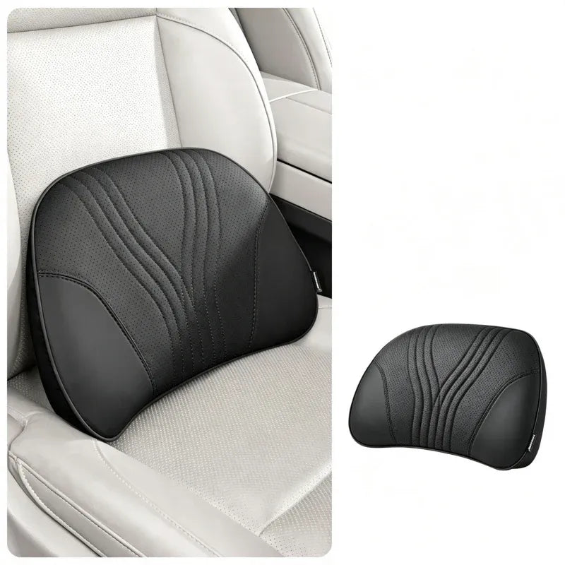🚗💤Reduce fatigue while driving! Universal memory foam neck pillow for car – ergonomic headrest for long road trips.