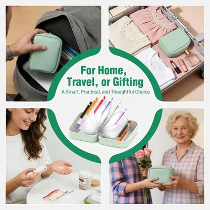 💊 A8 Waterproof Pill Organizer – Crush-Resistant 7–14 Day Storage Pouch