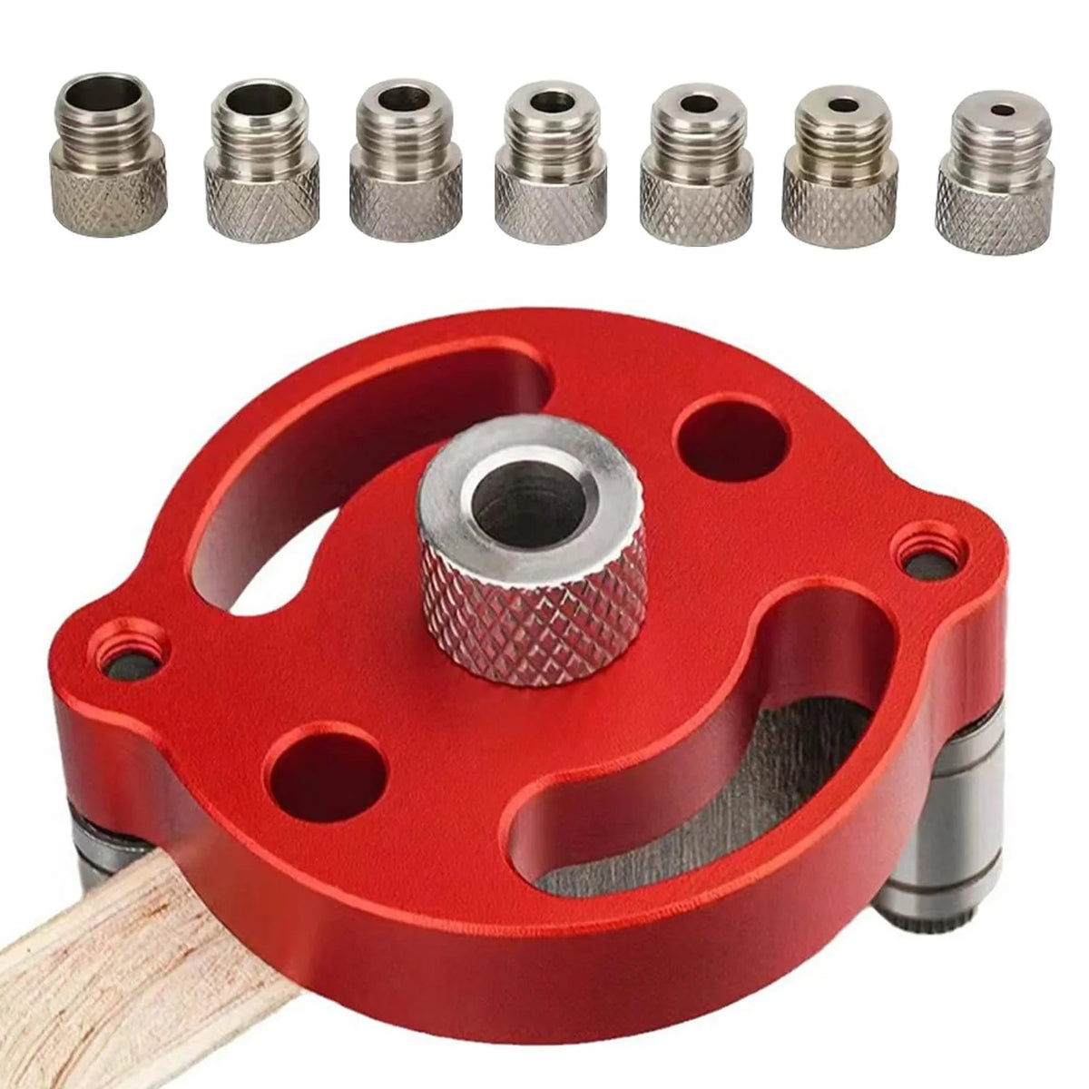 Self-Aligning Dowel Jig for Fast, Accurate Wood Joinery – Red 🔴