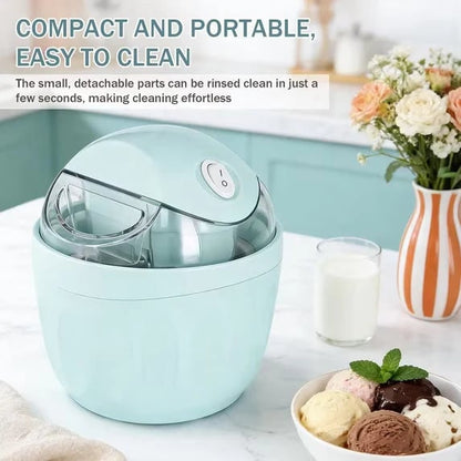 🍦 Personal Ice Cream Maker – Mini Frozen Dessert Machine for Homemade Treats