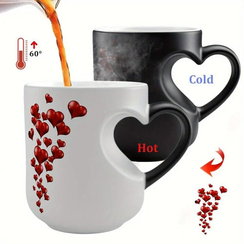 💖Love at First Sip Heat-Reveal Ceramic Cup ☕