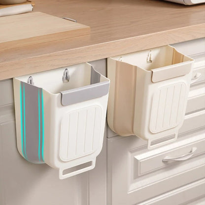 🗑️ Hanging Collapsible Trash Can – Space-Saving Bin for Kitchen & Cabinets