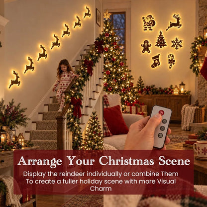 🎄Reindeer Christmas Wall Light ✨ – Festive LED Decor for Home & Holiday Displays