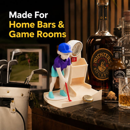 Interactive Golf Bottle Opener - Turn Every Drink Into A Mini Game