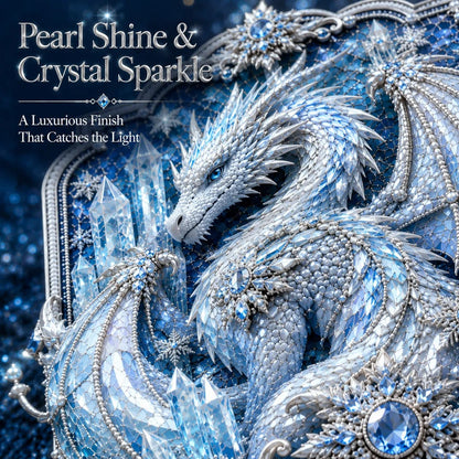 🐉💎3D Lager På Lager Drake Diamantmålningskit, 5 Stilar Fantasykristall