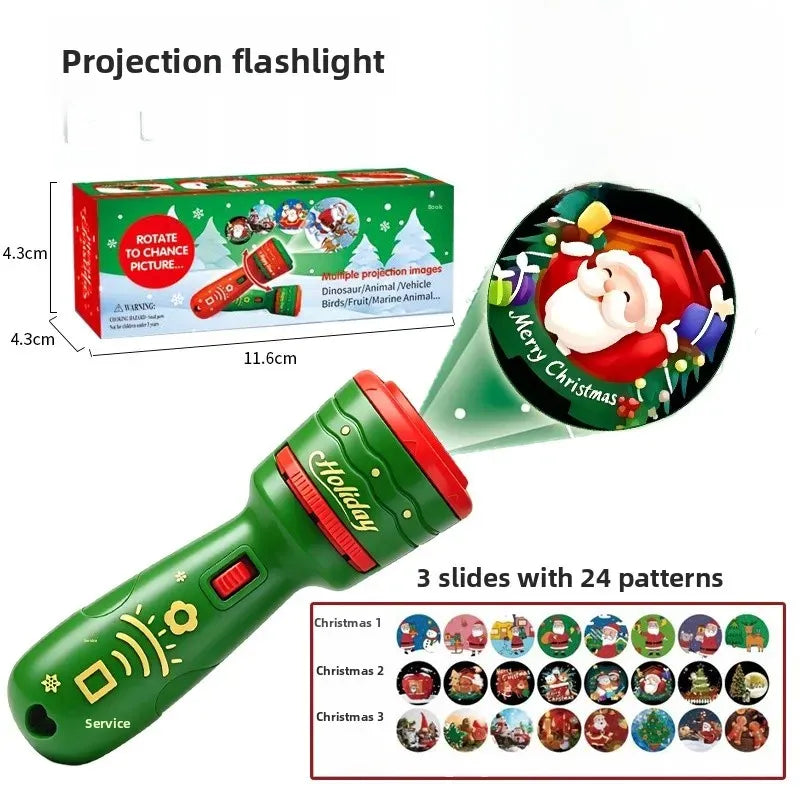 🔥HOT SALE 49% OFF -🎃👻Kids Halloween Christmas Projection Flashlight Toy