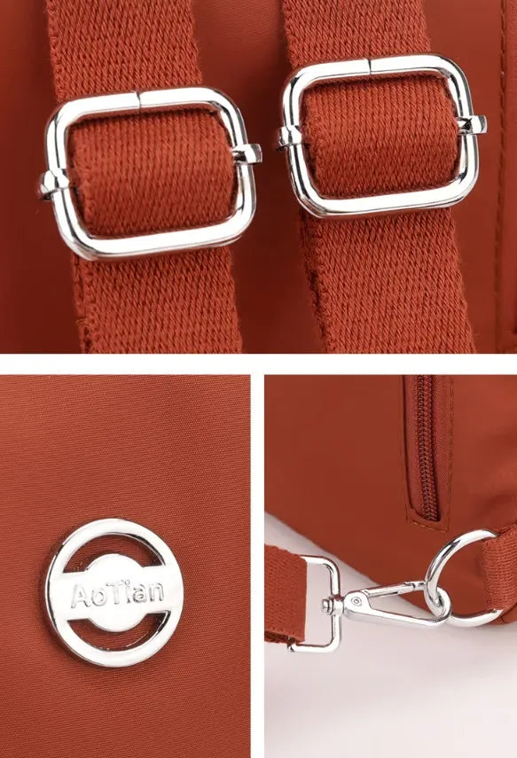 2026 Premium 3-in-1 Secure Travel Tote 🎒 Convertible Carryall with Anti-Theft Design - Orange