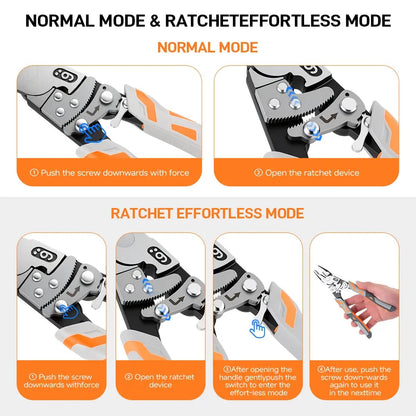 💯 9-Inch Industrial Ratchet Self-Locking Pliers