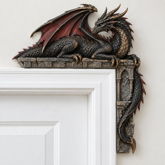 🐉 Gothic Dragon Door Topper 🖤 – Dark Fantasy Doorway Accent