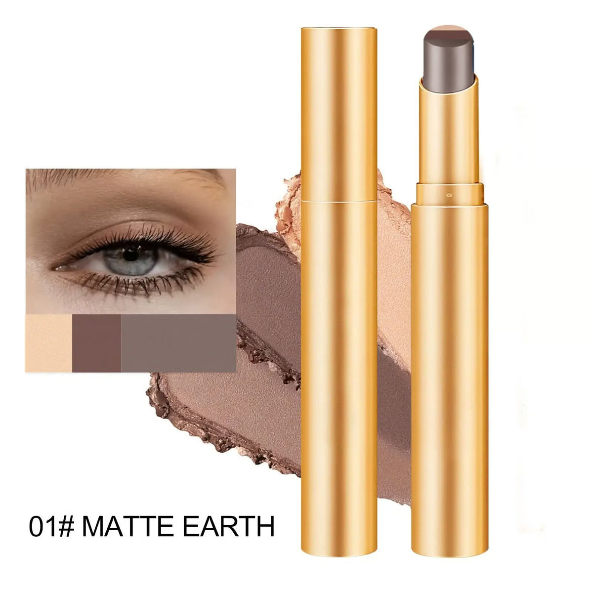 ✨Creamy 3-Color Eyeshadow Stick – Swipe, Blend & Go ✨