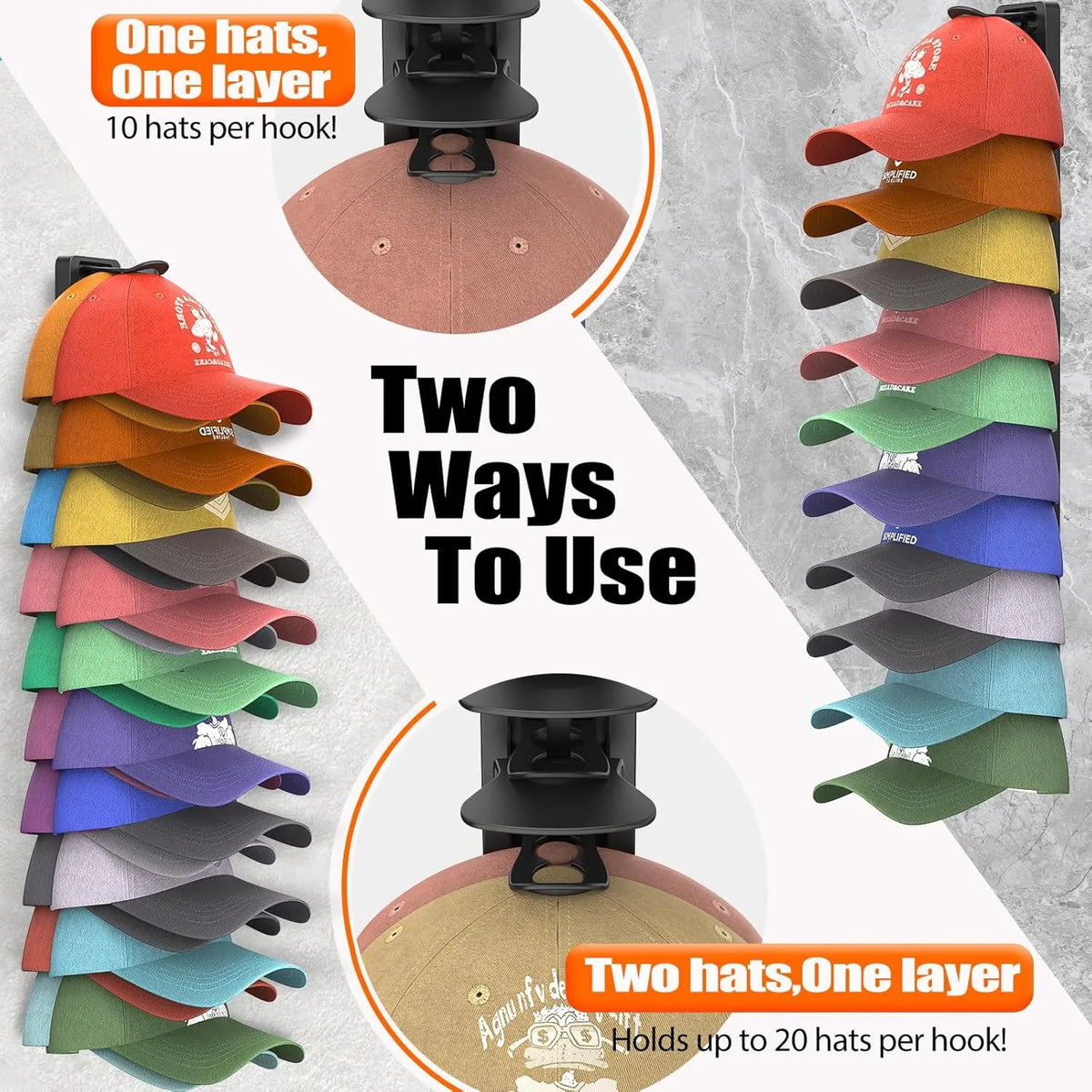 Baseball Cap Organizer 🧢 – Space-Saving Hat Storage
