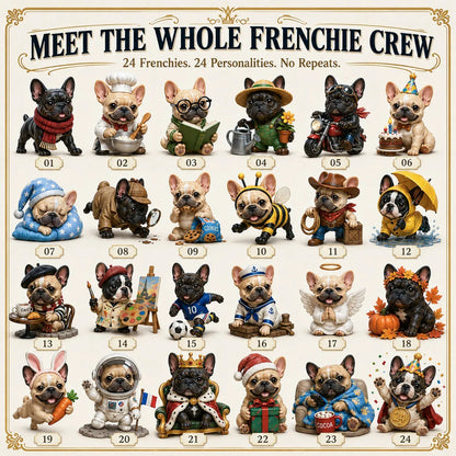 💯 🐶 24-Day French Bulldog Christmas Advent Calendar | 24 Unique Collectible Frenchie Characters with Different Outfits, Personalities & Daily Holiday Surprises 🎄✨