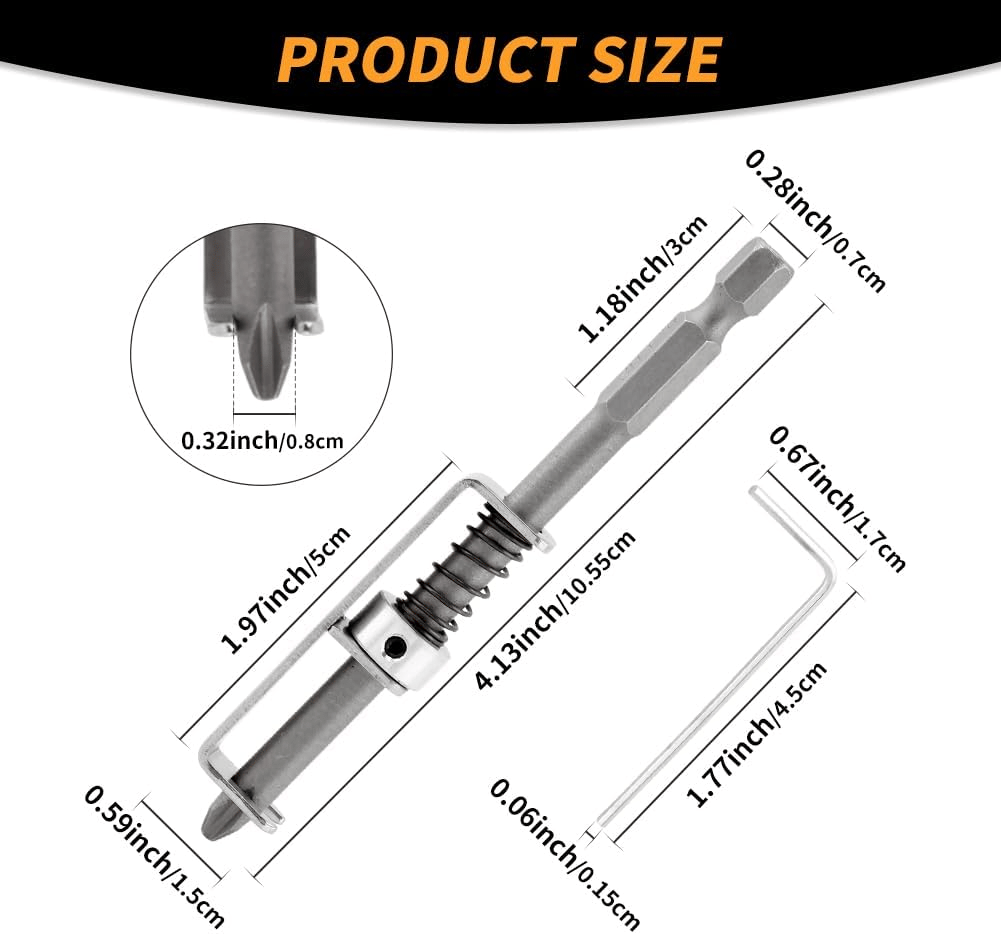 Spring loaded Screw Holder Bit,Single Hand Operation Bit Holders