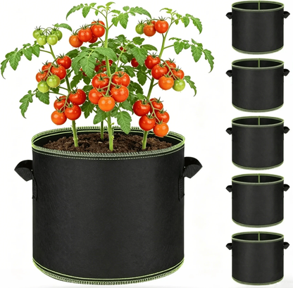 🌱5-Pack 5 Gallon Grow Bags