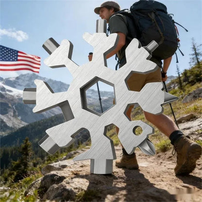 ❄️ Pocket Snowflake Multi-Tool | 18 Functions in Your Hand