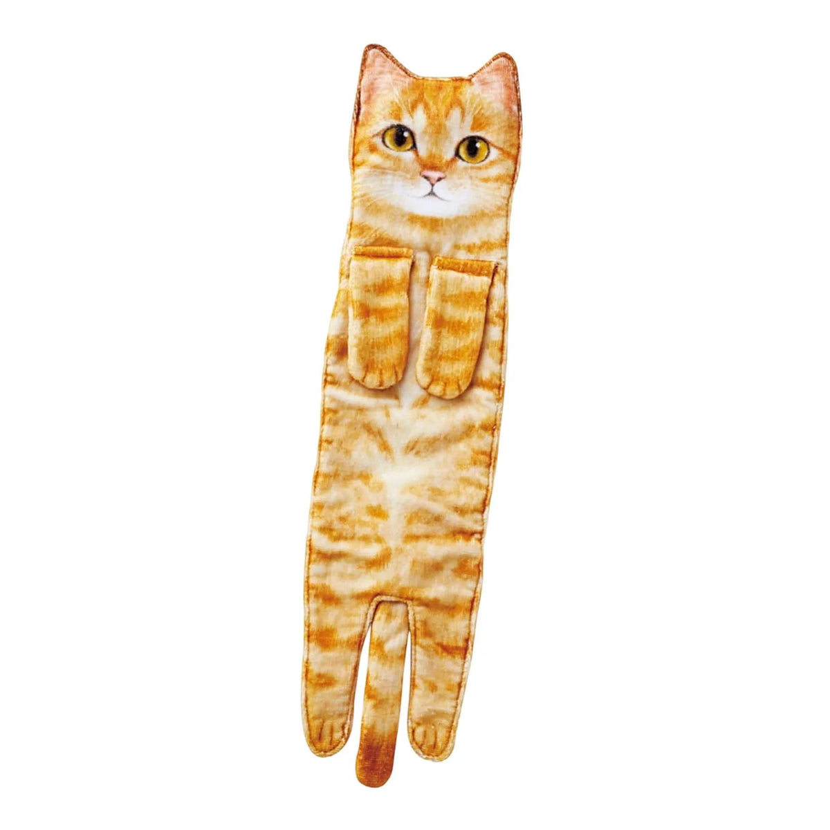 🐈 Ginger Cat Hand Towel – Funny Christmas Bathroom Accent