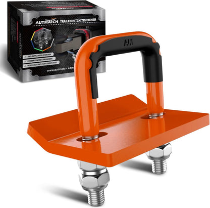 🚛🔒 Heavy Duty Trailer Hitch Stabilizer Clamp - Black Anti-Rattle Towing Accessory