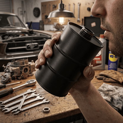 🛢️🥃 Portable Barrel-Style Whisky Flagon – Leak-Proof Storage for Camping & Travel