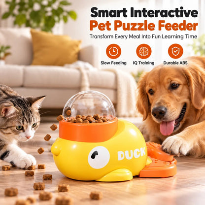 🐾🧩 Interactive Slow Feeder Toy – Treat Dispensing Fun for Cats & Dogs